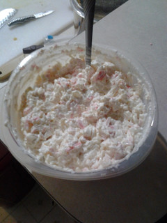 A picture of Creamy faux crab dip.