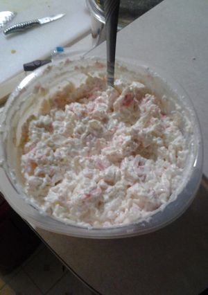 A picture of Creamy faux crab dip.