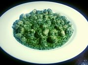A picture of pesto gnocchi