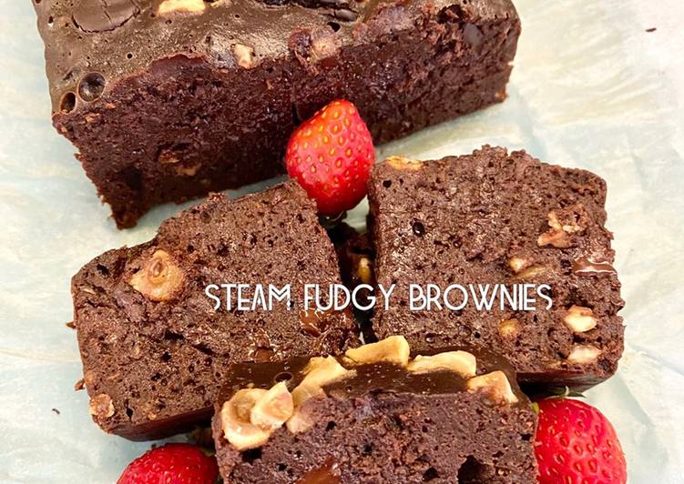 makanan Steam Fudgy Brownies Jadi, mengenyangkan