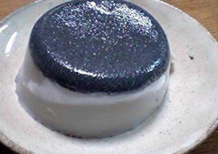 Sesame Pudding Gelatin Version