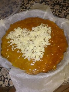 Una foto de Bizcocho de manzana con mermelada de albaricoque