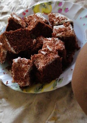 A picture of Simple choclate cake#flourchallenge#wheat.