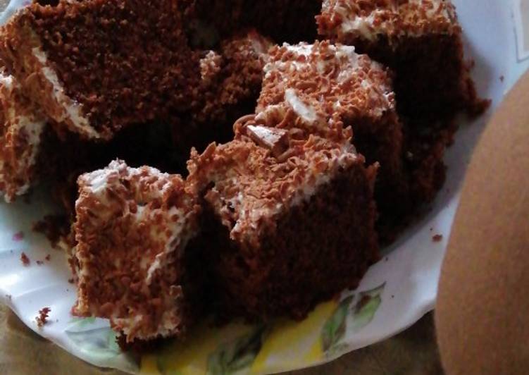 Steps to Prepare Super Quick Homemade Simple choclate cake#flourchallenge#wheat