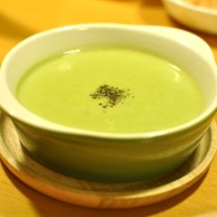 A picture of Thick and Creamy Fava Bean Potage Soup.