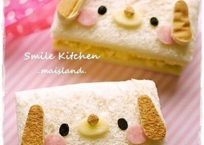Simple Way to Make Delicious Little Puppy Sandwich for Bento