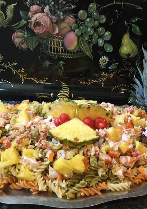 Una foto de Ensalada de pasta rizos