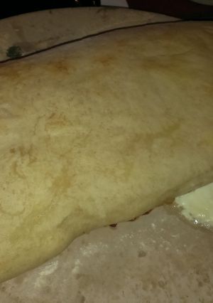 A picture of Basic pizza stone calzone.