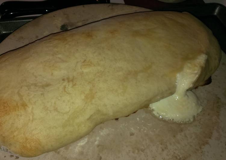 Basic pizza stone calzone