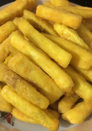 Hình của món Khoai lang chiên.