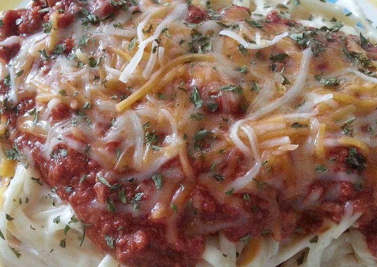 How to Make Super Quick Homemade Creamy Mozzarella Linguine With Corned Beef