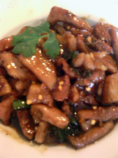 A picture of tender pork teriyaki.