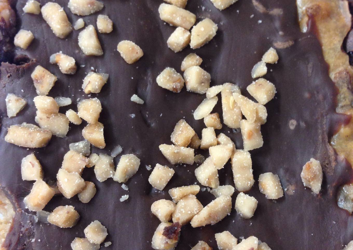 Peanut Butter Toffee Cheesecake Brownie