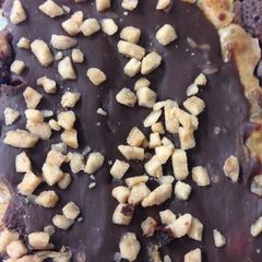 A picture of Peanut Butter Toffee Cheesecake Brownie.