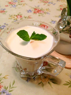 A picture of Lychee Panna Cotta.