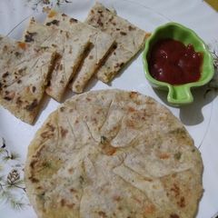 A picture of Veg  Sichuan Parathas.