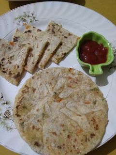 A picture of Veg  Sichuan Parathas.