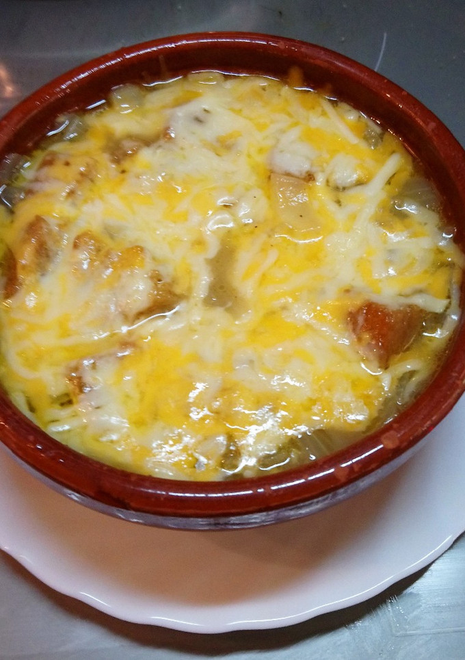 Una foto de Sopa de cebolla