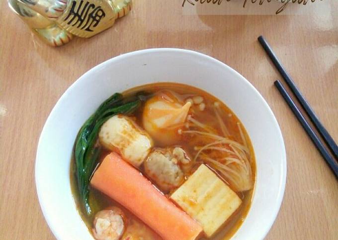 Resep Steamboat a.k.a Sukiyaki Kuah Tomyam oleh Yanda Starilia - Cookpad