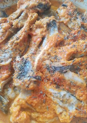 Una foto de Merluza en salsa de tomate natural