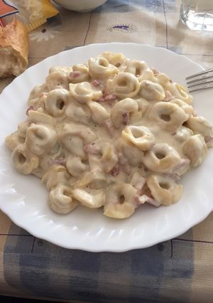 Una foto de Pasta carbonara