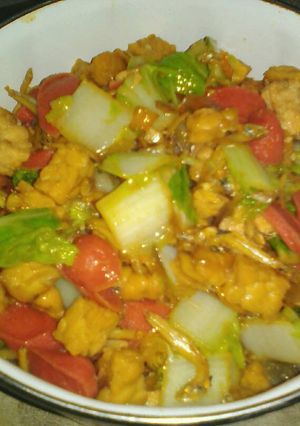 Foto resep Tumis teri sawi putih