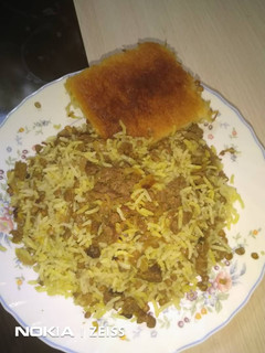 عکسی از دستور عدس پلو با گوشت چرخکرده