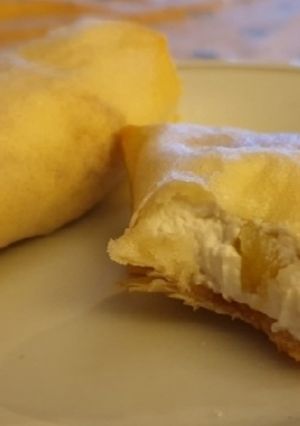 Une photo de Brick de pomme et chèvre frais