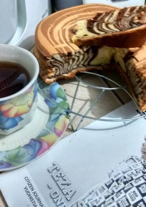 Foto resep Ogura zebra cake with bumbu spekuk