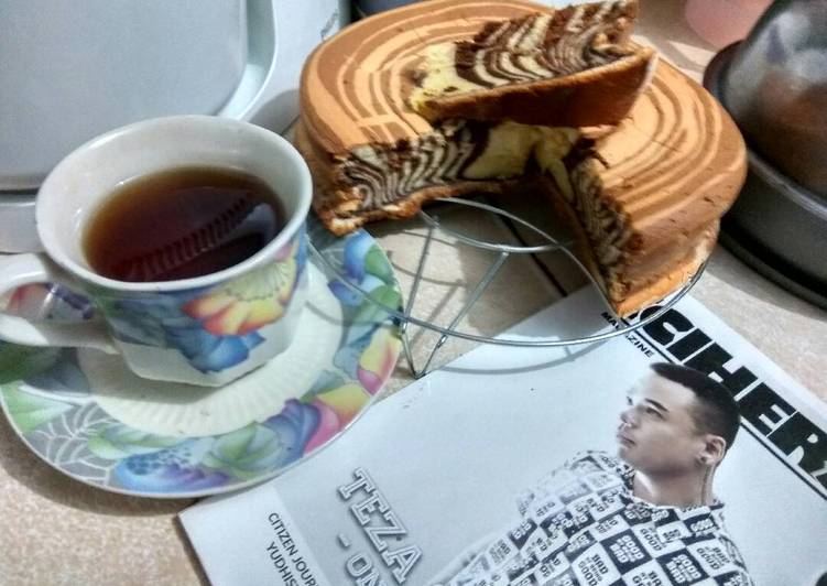 Ogura zebra cake with bumbu spekuk