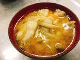potato tofu miso soup