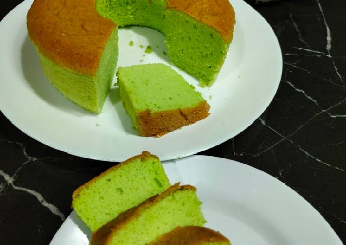 Chiffon Pandan Tepung Beras (gluten-free)