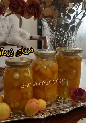 عکسی از دستور مربـــاے زردآلـــــو