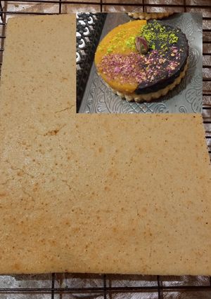 عکسی از دستور کیک اسفنجی هل و گلاب