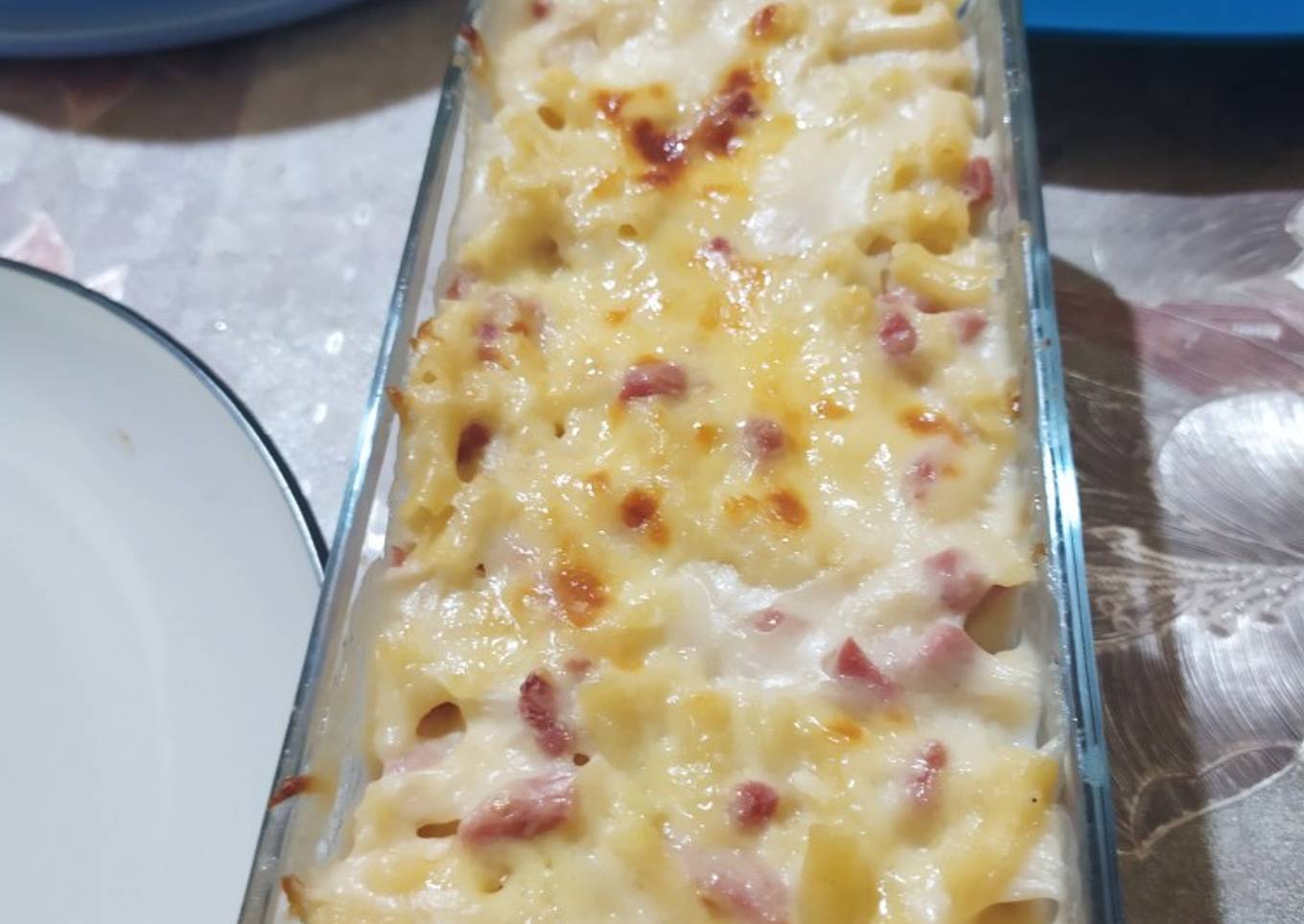 Macaroni cheese panggang