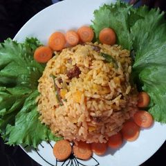 A picture of Suya and rice mixer.