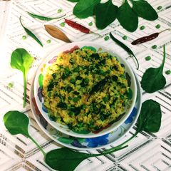 Palak Khichdi A picture of Palak Khichdi.