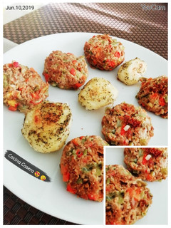 Una foto de Cupcakes de carne 🍖 molida y verduras 😉