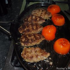 A picture of Persian pan fried sumac kebab.