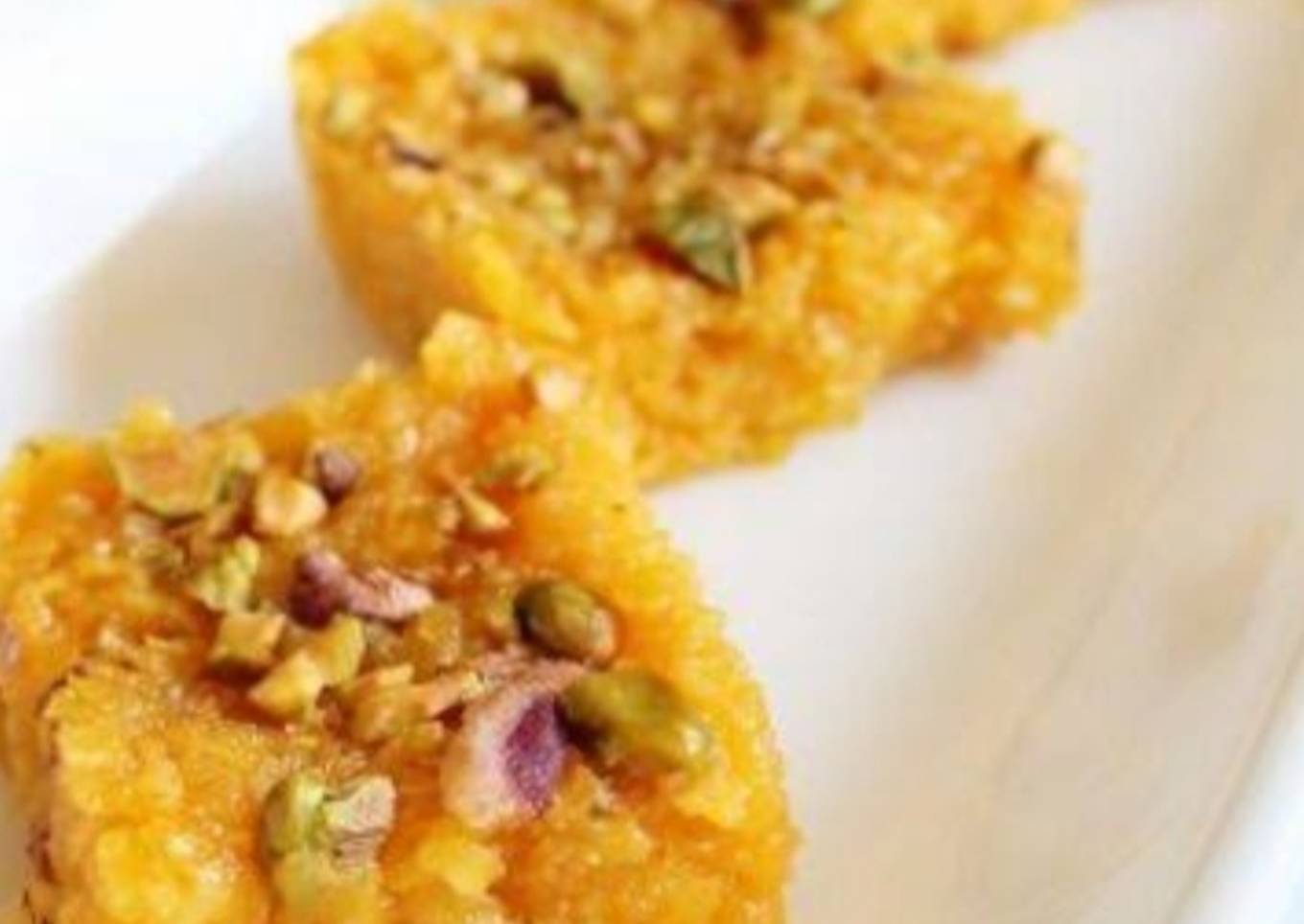 Tasty mango burfi
