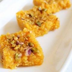 A picture of Tasty mango burfi.