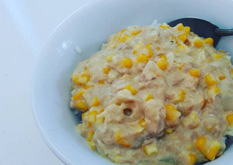 Resep Tuna Creamy Jagung Manis Rice Bowl, Bikin Ngiler