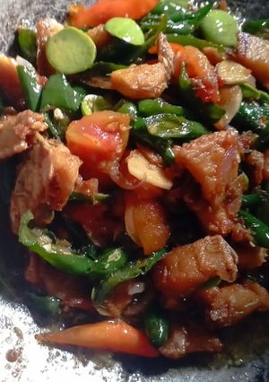 Foto resep Oseng ikan asin lendra