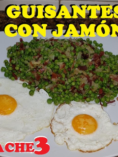 Una foto de Guisantes con jamón