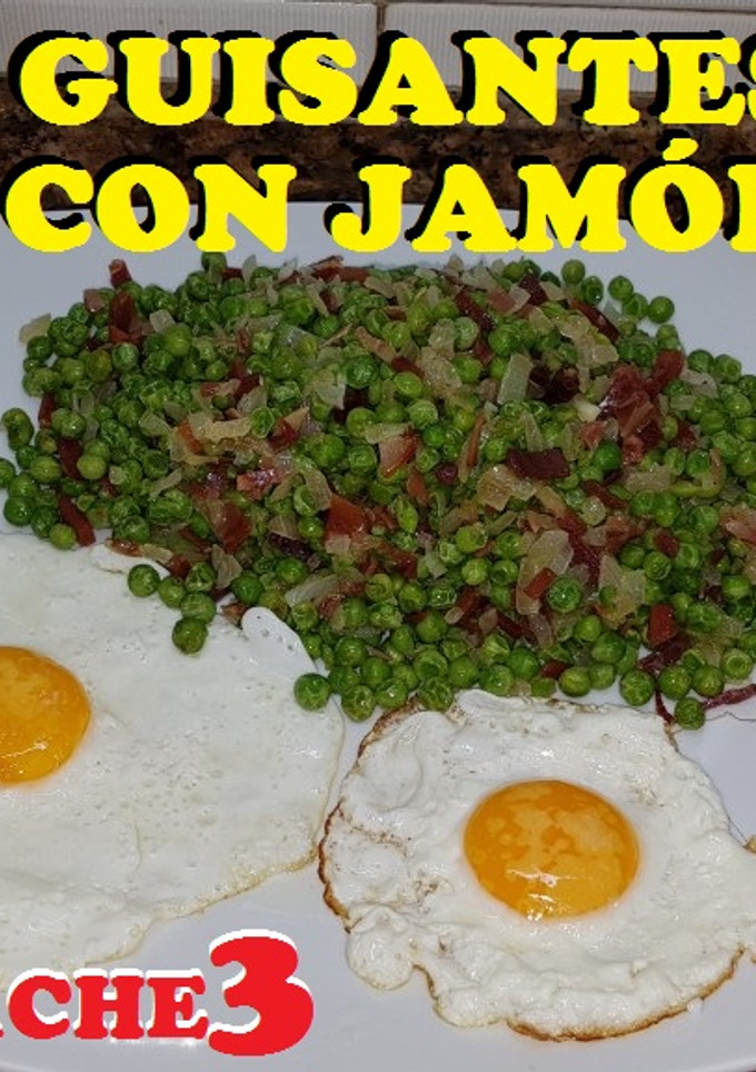 Una foto de Guisantes con jamón