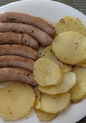 Una foto de Salchichas al vino