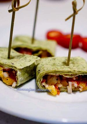 A picture of Spinach tortilla bites.