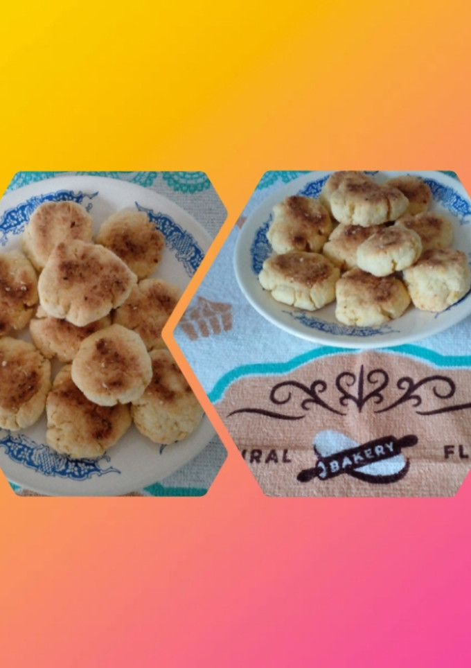 Una foto de Galletitas de coco, naranja y limón