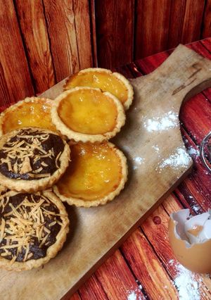 Foto resep Pie isi Susu & Bronis Putih telur #pr_anekapie