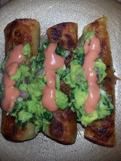 A picture of Chicken Flautas.